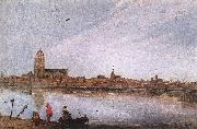 VELDE, Esaias van de Zicht op Zierikzee oil painting artist